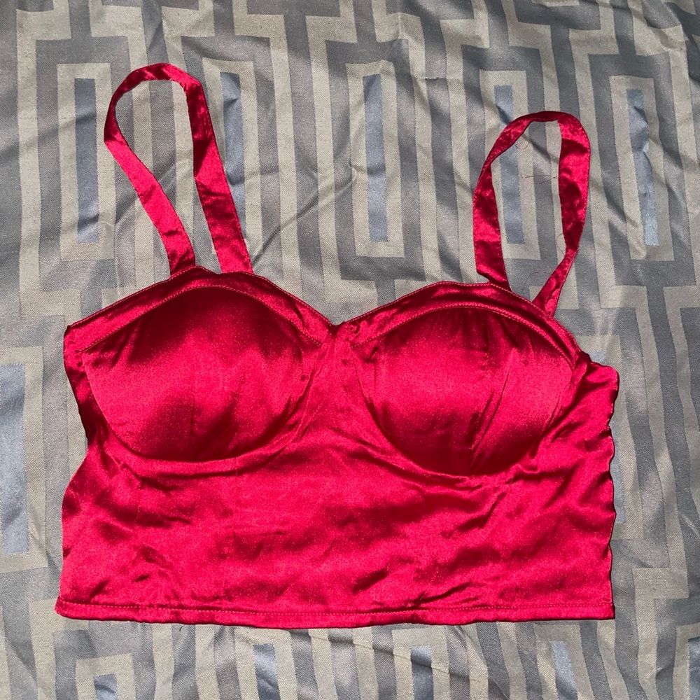 BOG Collective Crop Top Size Medium Women’s Red
